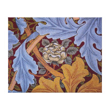 Vintage William Morris Acanthus Design Stretched Canvas Print