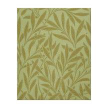 Vintage Willow William Morris Wallpaper Design Gallery Wrapped Canvas