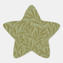 Vintage Willow William Morris Wallpaper Design Star Sticker