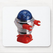 Vintage Wind-up Robot Mousepad