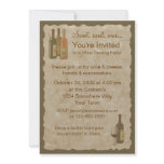 Vintage Wine Bottles Invitation