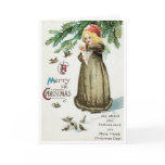 Vintage Winter Christmas Greetings cards