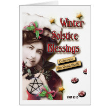 Vintage Winter Solstice Blessings Cards