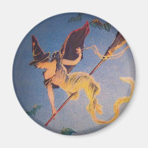 Vintage Witch Magnet