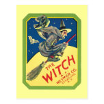 Vintage Witch Product Label Art Post Cards