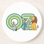 Vintage Wizard of Oz Characters and Letters Beverage Coaster