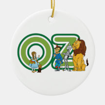 Vintage Wizard of Oz Characters and Letters Christmas Ornaments
