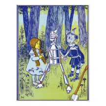 Vintage Wizard of OZ Characters Postcards