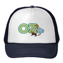 Vintage Wizard of Oz; Dorothy Toto with Letters OZ Trucker Hats