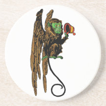 Vintage Wizard of Oz; Evil Flying Monkey Hat Drink Coaster