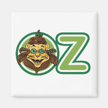 Vintage Wizard of Oz, Lion Inside Letter O Fridge Magnets