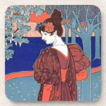 Vintage Woman Coaster