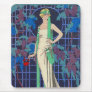 Vintage Woman in Arbor Mousepads