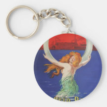 Vintage Woman Picture Key Chains