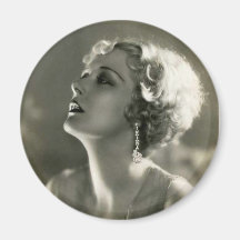 Vintage Woman Portrait Magnets