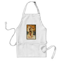 Vintage Woman with Cape Apron