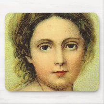 Vintage Woman's Face Mouse Pads