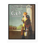 Vintage Women of Britain Say Go Recruitment Poster Post Card