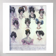 Vintage Women's Fashion 1800's Poster