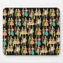 Vintage Women's Fashion Mousepads