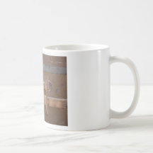Vintage Wooden Trunk Coffee Mug