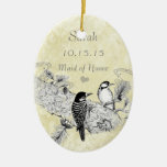 Vintage Woodpeckers Maid of Honour Ornament