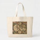 Vintage World Map 1689 Tote Bags