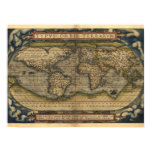 Vintage World Map Atlas Historical Design posters