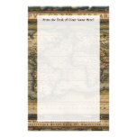 Vintage World Map Atlas Historical Design Customized Stationery