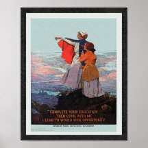 Vintage World War 1 Student Nurse Recruitment Poster