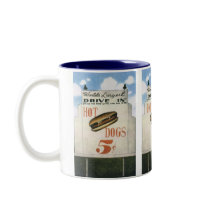 Vintage Worlds Largest Drive In Billboard, Hotdogs Coffee Mugs