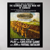 Vintage WW1 British Football Battalion