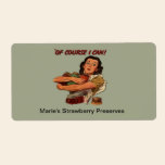 Vintage WW2 Victory Garden Canning Label labels