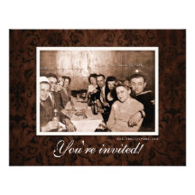 Vintage WWII Era Gathering Reunion Custom Invites