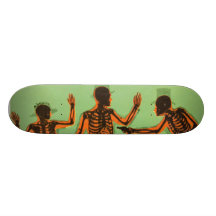 Vintage X Ray People Gun Science Fiction Invention Custom Skate Board