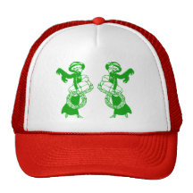 Vintage Xmas Shoppers Mesh Hats