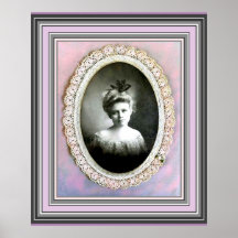 Vintage Young Woman - Large Poster