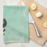 Vintage Zebra Blue Towel kitchen towels