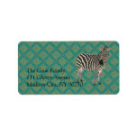 Vintage Zebra II Label