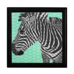 Vintage Zebra Turqoise Gift  Box Gift Boxes