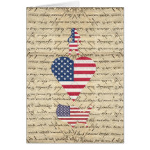 VintageI heart America Card