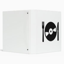 Vinyl DJ menu 3 Ring Binder