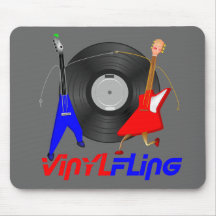 Vinyl Fling Mouse Pads