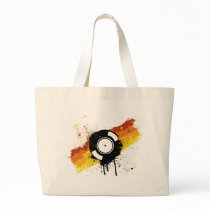 Vinyl Graffiti - DJ record DJing DJs Disc Jockey Bag