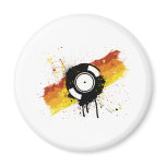 Vinyl Graffiti - DJ record DJing DJs Disc Jockey Refrigerator Magnet
