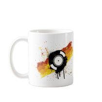 Vinyl Graffiti - DJ record DJing DJs Disc Jockey Coffee Mug