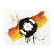 Vinyl Graffiti - DJ record DJing DJs Disc Jockey Postcard