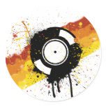 Vinyl Graffiti - DJ record DJing DJs Disc Jockey Sticker
