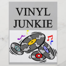 VINYL junkie record collector Full Colour Flyer