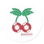 Vinyl Passion - Record DJ Disc Jockey stickers